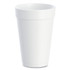 DART 16J165 Foam Drink Cups, 16 oz, White, 20/Bag, 25 Bags/Carton