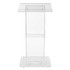 NATIONAL PUBLIC SEATING Oklahoma Sound® 401S Clear Acrylic Lectern with Shelf, 24 x 15 x 46, Clear