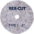 Rex Cut Abrasives 176403 Deburring Wheels; Wheel Diameter (Inch): 2-1/2 ; Face Width (Inch): 1/4 ; Center Hole Size (Inch): 1/4 ; Abrasive Material: Aluminum Oxide ; Grade: Coarse ; Wheel Type: Type 1