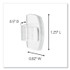 3M/COMMERCIAL TAPE DIV. Command™ 17017CLRAW30 All Weather Hooks and Strips, Small, Plastic, Clear, 0.5 lb Capacity, 30 Clips and 32 Strips/Pack