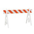 Plasticade 203W-310DG Traffic Barricades; Barricade Height (Inch): 40 ; Barricade Width (Inch): 29 ; Reflective: Yes ; Compliance: None