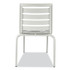 JMC FURNITURE ZARCOSCSLV Zarco Series Side Chair, Outdoor-Seating, Supports Up to 300 lb, 18" Seat Height, Silver Seat, Silver Back, Silver Base
