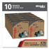 KIMBERLY-CLARK PROFESSIONAL WypAll® 41412 X70 Cloths, POP-UP Box, 9.13 x 16.8, Blue, 96/Box, 10 Boxes/Carton