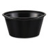 DART P200BLK Polystyrene Portion Cups, 2 oz, Plastic, Black, 250/Bag, 10 Bags/Carton