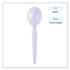 BOARDWALK SOUPHWPSWH Heavyweight Polystyrene Cutlery, Soup Spoon, White, 1000/Carton