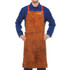 ORS Nasco Best Welds Premium Side Split Cowhide Leather Bib Apron, 24 in W, 36 in L, Lava Brown