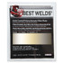 ORS Nasco Best Welds Gold Coated Filter Plate, Gold/12, 4-1/2 in x 5-1/4 in, Polycarbonate