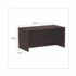 ALERA VA21-6030MY Alera Valencia Series Straight Front Desk Shell, 59.13" x 29.5" x 29.63", Mahogany