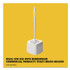 RUBBERMAID COMMERCIAL PROD. 631000WE Commercial-Grade Toilet Bowl Brush, 10" Handle, White