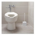 RUBBERMAID COMMERCIAL PROD. 631000WE Commercial-Grade Toilet Bowl Brush, 10" Handle, White