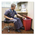 RUBBERMAID COMMERCIAL PROD. 6144 RED Indoor Utility Step-On Waste Container, 12 gal, Plastic, Red