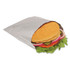BAGCRAFT 300533 Foil Single-Serve Bags, Unlabeled Burger, 6" x 0.75" x 6.5", Silver, 1,000/Carton