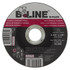 ORS Nasco B-Line Abrasives Flexible Depressed Center Wheel, 4-1/2 in dia, 7/8 in Arbor, 1/8 in Thick, 30 Grit, Aluminum Oxide