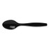 GEORGIA PACIFIC Dixie® PTH53C Individually Wrapped Heavyweight Teaspoons, Polypropylene, Black, 1,000/Carton