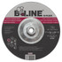 ORS Nasco B-Line Abrasives Flexible Depressed Center Wheel, 7 in dia, 1/8 in Thick, 5/8 in-11 Arbor, 46 Grit, Aluminum Oxide