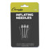 CHAMPION SPORT Sports INB Nickel-Plated Inflating Needles for Electric Inflating Pump, 3/Pack