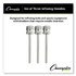 CHAMPION SPORT Sports INB Nickel-Plated Inflating Needles for Electric Inflating Pump, 3/Pack