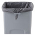 RUBBERMAID COMMERCIAL PROD. 356988GY Untouchable Square Waste Receptacle, 23 gal, Plastic, Gray