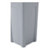 RUBBERMAID COMMERCIAL PROD. 356988GY Untouchable Square Waste Receptacle, 23 gal, Plastic, Gray