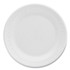 DART 6PWCR Concorde Foam Plate, 6" dia, White, 1,000/Carton