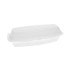 PACTIV EVERGREEN CORPORATION YTH100980000 Foam Hinged Lid Container, Single Tab Lock Hot Dog, 7.25" x 3" x 2", White, 504/Carton