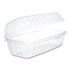 DART C99HT1 Showtime Clear Hinged Containers, Hoagie Container, 29.9 oz, 5.1 x 9.9 x 3.5, Clear, Plastic, 100/Bag, 2 Bags/Carton