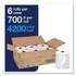 SCA TISSUE Tork® 290089 Advanced Matic Hand Towel Roll, 1-Ply, 7.7" x 700 ft, White, 6 Rolls/Carton
