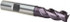 Guhring 9042540063500 Square End Mill:  0.2500" Dia, 0.75" LOC, 0.25" Shank Dia, 2.5" OAL, 3 Flutes, Solid Carbide