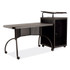 NATIONAL PUBLIC SEATING Oklahoma Sound® TWP Teacher's WorkPod Desk and Lectern Kit, 68" x 24" x 41", Charcoal Gray