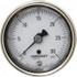 Ashcroft 94887 Pressure Gauge: 2-1/2" Dial, 0 to 30 psi, 1/4" Thread, NPT, Center Back Mount