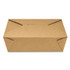 GEN PAPERBOX3 Reclosable Kraft Take-Out Box, 76 oz, 8.58 x 6.28 x 2.4, Brown, Paper, 200/Carton