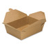 GEN PAPERBOX3 Reclosable Kraft Take-Out Box, 76 oz, 8.58 x 6.28 x 2.4, Brown, Paper, 200/Carton