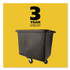 RUBBERMAID COMMERCIAL PROD. FG461600BLA Cube Truck, 119.7 gal, 500 lb Capacity, Plastic/Metal, Black
