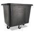RUBBERMAID COMMERCIAL PROD. FG461600BLA Cube Truck, 119.7 gal, 500 lb Capacity, Plastic/Metal, Black