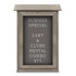 United Visual Products UVDSSM1829LB-WE Enclosed Letter Board: 18" Wide, 29" High, Fabric, Gray