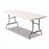 ALERA 65600 Resin Rectangular Folding Table, Square Edge, 72w x 30d x 29h, Platinum