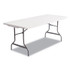 ALERA 65600 Resin Rectangular Folding Table, Square Edge, 72w x 30d x 29h, Platinum
