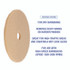 BOARDWALK 4019ULT Burnishing Floor Pads, 19" Diameter, Tan, 5/Carton