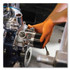AMMEX CORPORATION GloveWorks® by GWON46100CT Heavy-Duty Industrial Nitrile Gloves, Powder-Free, Large, 8 mil Thick, 9.5" Long, Orange, 100/Box, 10 Boxes/Carton