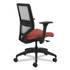 HON COMPANY SVM1ALIFC46T Solve Series Mesh Back Task Chair, Supports Up to 300 lb, 18" to 23" Seat Height, Bittersweet Seat, Fog Back, Black Base