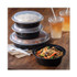 PACTIV EVERGREEN CORPORATION NC729B Newspring VERSAtainer Microwavable Containers, 32 oz, 7" Diameter x 2" h, Black/Clear, Plastic, 150/Carton