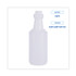 BOARDWALK 00016 Easy-Grip Plastic Spray Bottle, 16 oz, Clear, 24/Carton