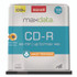 MAXELL CORP. OF AMERICA 648720 CD-R Printable Recordable Disc, 700 MB/80 min, 48x, Spindle, Matte White, 100/Pack
