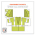 TENACIOUS HOLDINGS, INC. ergodyne® 22217 GloWear 8356FRHL Class 3 FR Hook and Loop Safety Vest with Sleeves, Modacrylic, 2X-Large/3X-Large, Lime