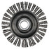 Advance Brush Stringer Bead Twist Knot Wheel, 4 dia x 3/16 W, .02 Carbon Steel, 5/8 in to 11 Arbor