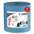 KIMBERLY-CLARK PROFESSIONAL WypAll® 41043 Power Clean X80 Heavy Duty Cloths, Jumbo Roll, 12.4 x 12.2, Blue, 455/Roll
