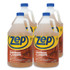 ZEP INC. Commercial® ZUHLF128CT Hardwood and Laminate Cleaner, Fresh Scent, 1 gal, 4/Carton