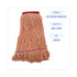 BOARDWALK 503OR Super Loop Wet Mop Head, Cotton/Synthetic Fiber, 5" Headband, Large Size, Orange, 12/Carton