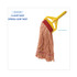 BOARDWALK 503OR Super Loop Wet Mop Head, Cotton/Synthetic Fiber, 5" Headband, Large Size, Orange, 12/Carton