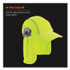 TENACIOUS HOLDINGS, INC. ergodyne® 12520 Chill-Its 6650 High-Performance Hat Plus Neck Shade, Polyester, One Size Fits Most, Lime